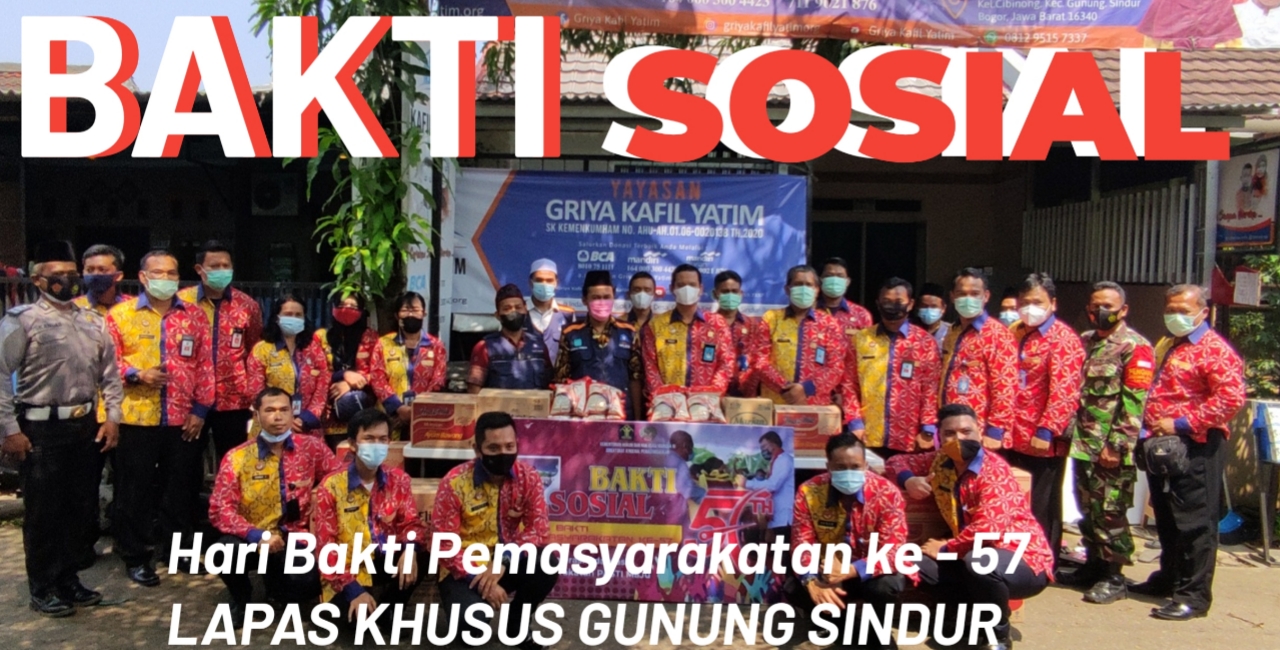 Lapas khusus gunung sindur gelar baksos di Griya Kafil Yatim
